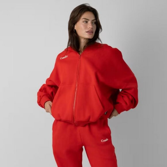 Comfrt Oversized Cloud Zip Front Hoodie - Picture 1 of 16